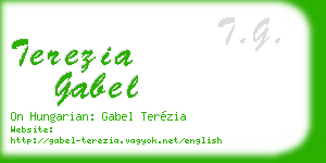 terezia gabel business card